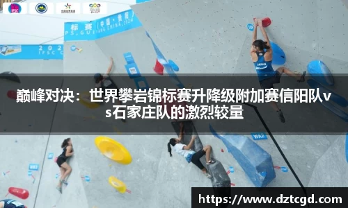 巅峰对决：世界攀岩锦标赛升降级附加赛信阳队vs石家庄队的激烈较量